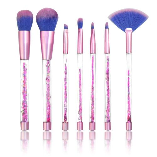 7pcs Crystal Makeup Brushes Kit Cosmetic Eyeshadow Powder Foundation Brush Set 7pcs Crystal Makeup Brushes Kit Cosmetic Eyeshadow Powder Foundation Brush Set