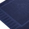 Luxury Bath Mat Floor Towel Set 2 Pack Absorbent Cotton Hotel Spa Shower Bathtub Mats 22 x34 in Navy Blue